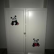 Stickers Muraux Panda & Bambou - Autocollants Déco Chambre Bébé, Salon Ou Garderie | Décor Facile Et Personnalisable
