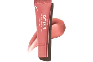 Cay Skin Isle Lip Balm SPF 30 – High Shine, Hydrating + Sheer Lip Gloss in Vanilla Brown Sugar Flavor – Formulated with Natural Ingredients for All Skin Tones – Nude Ting, 0.35 oz