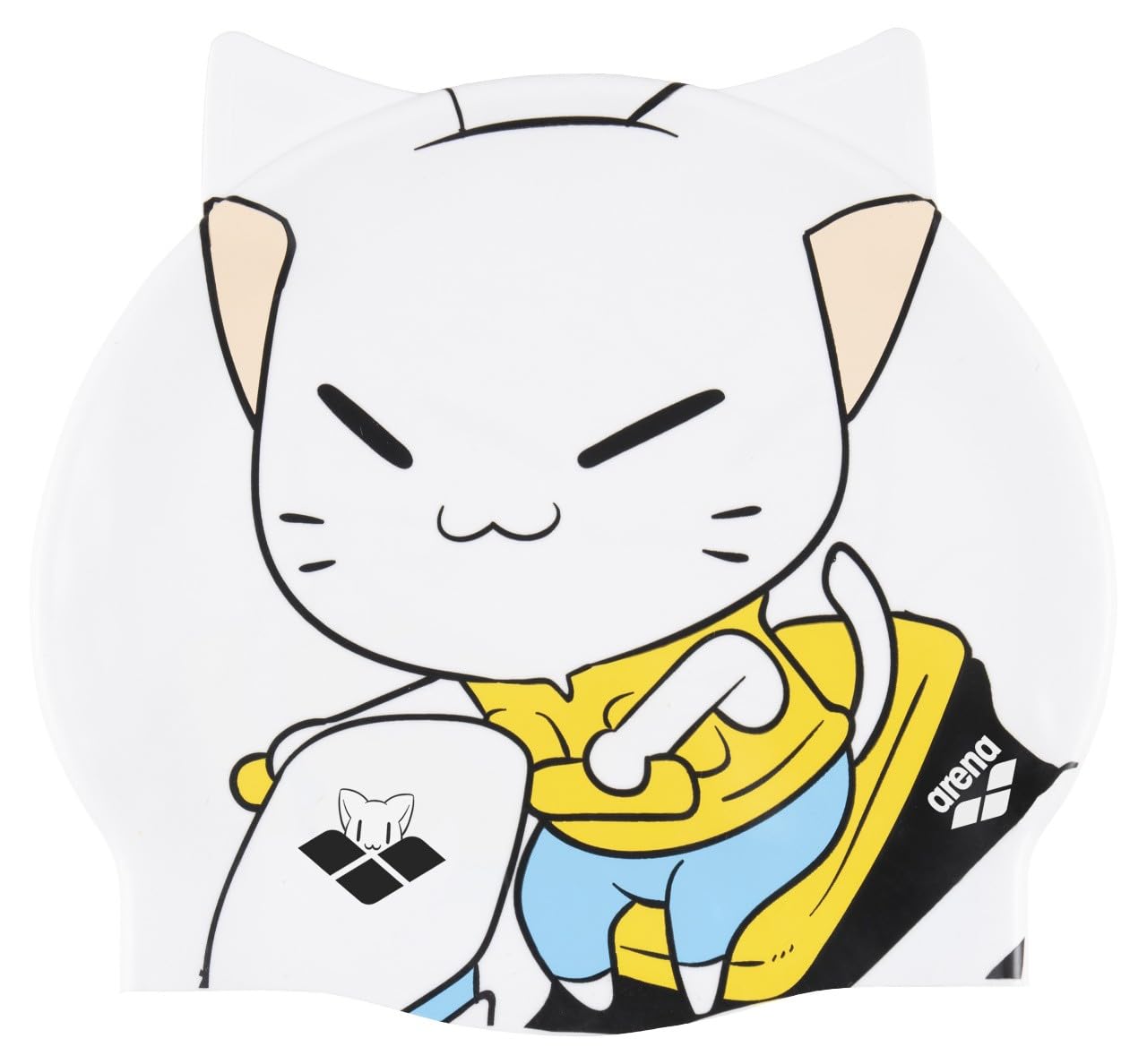 ARENA Unisex Youth Swim Caps, white-yellow, NS UK