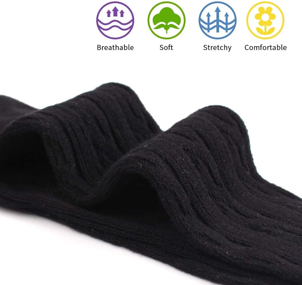 Cotton Infant Toddler Girls Tight Cable Knit Kids Pantyhose Solid Casual Baby Legging Pants: Clothing