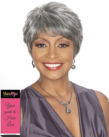 Amazon Com Priscilla Wig Color 1b Foxy Silver Wigs Human Hair