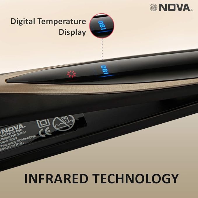 nova infrared nhs 889 hair straightener