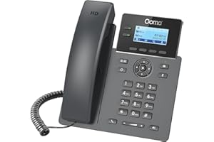 Ooma Provisioned 2602W Wi-Fi IP Desk Phone Exclusively for Ooma Office VoIP with Virtual Receptionist, Desktop and Mobile App, Video Conferencing. Subscription Required