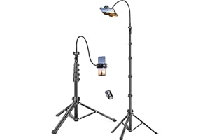 VICTIV 87" Phone Tripod Stand with 15.7" Bendable Gooseneck, Flexible Tripod for iPhone with Remote, Tall Cell Phone Tripod for Video Recording, Compatible with iPhone 15/14/13 Pro Max/Android Smartphone