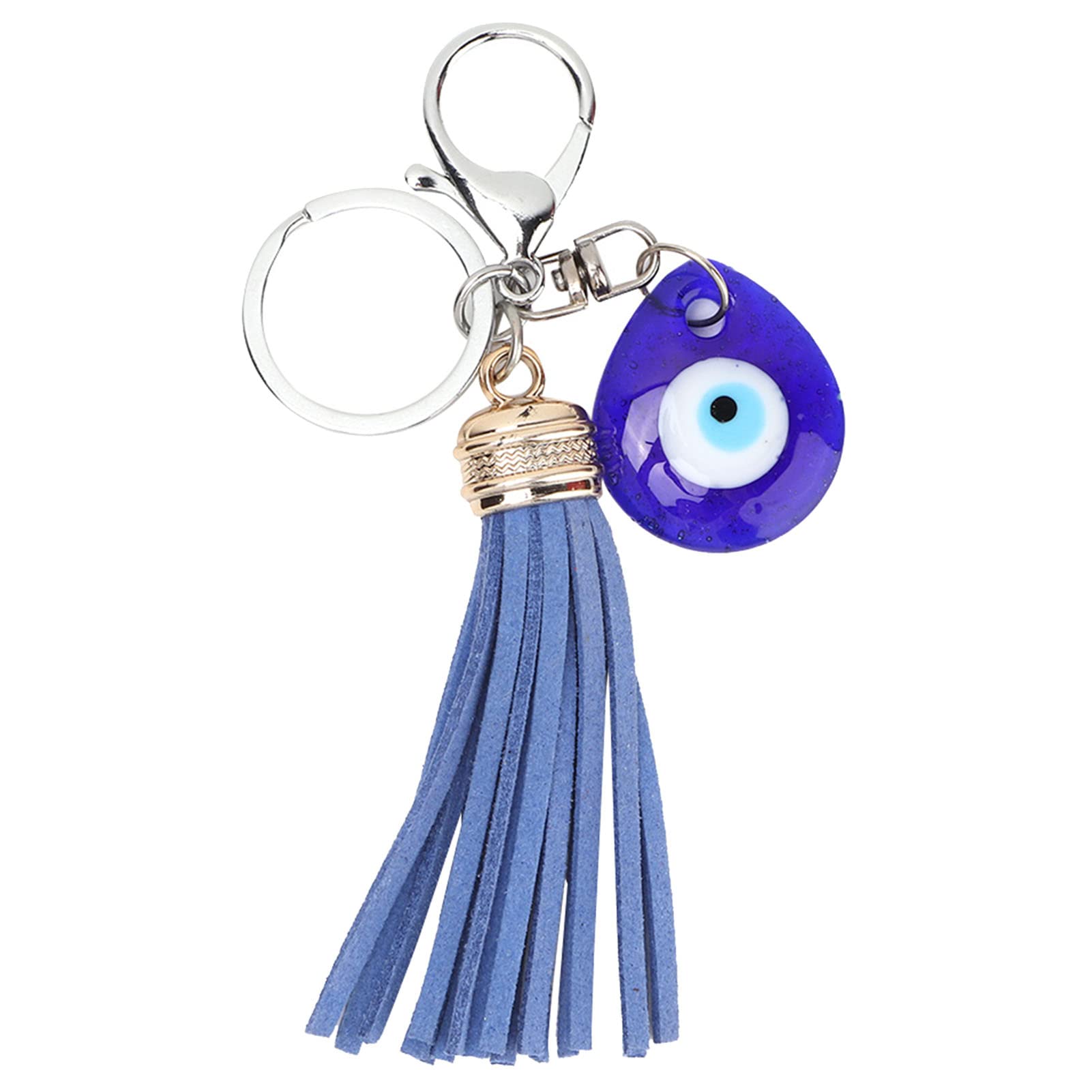 Hztyyier Turkish Blue Evil Eye Keychain Lucky Key Ring Home Decor Amulets Unique Keychains Pendant Blessing Gift Crafts