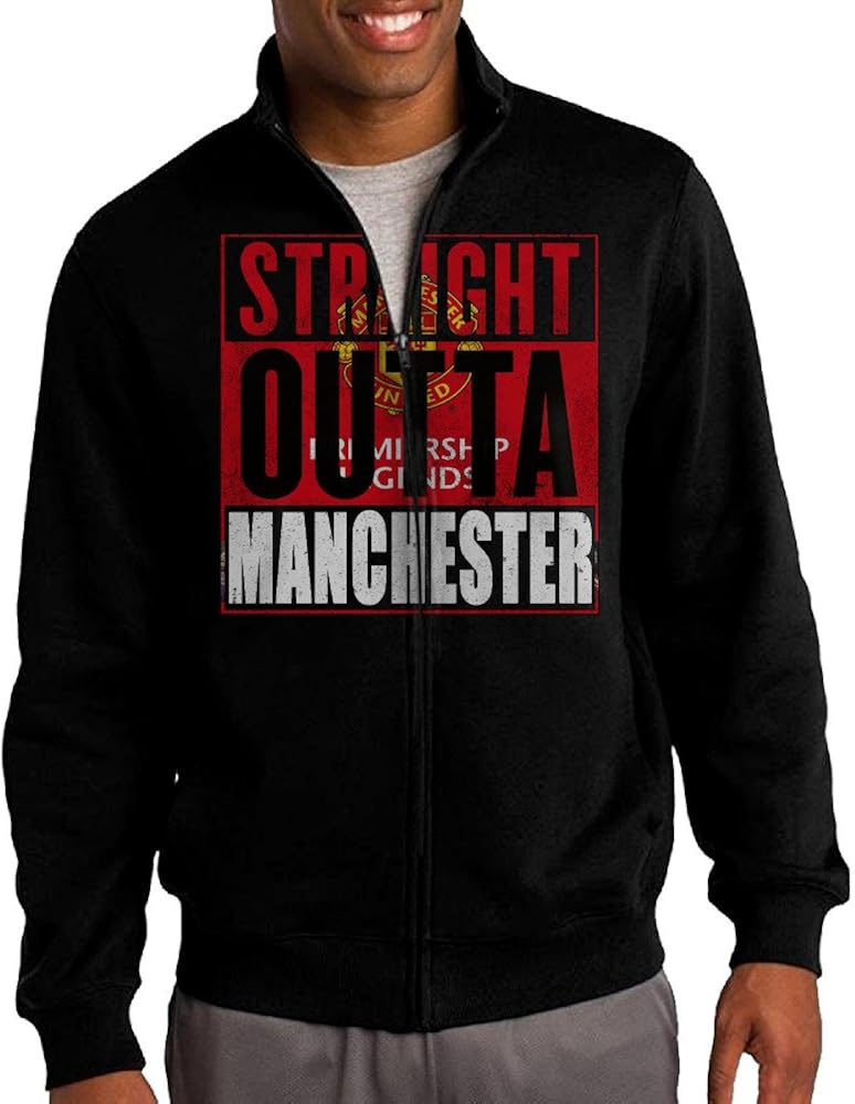 Men Straight Outta Manchester United Zipup
