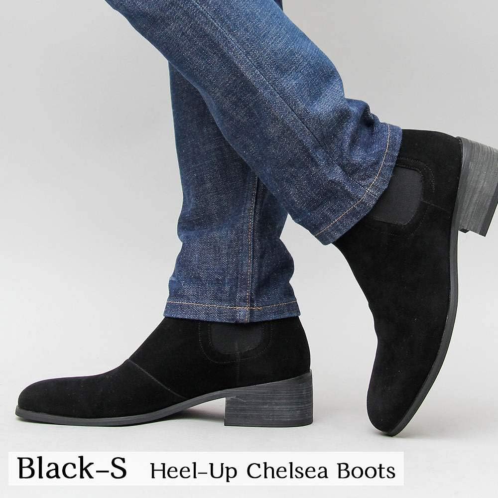 Amazon グラベラ サイドゴアブーツ ヒールブーツ ヒール高5 0cm メンズ Glabella グラベラ ブーツ