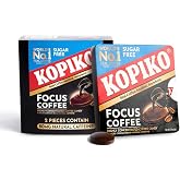 Kopiko Focus Coffee Candy &ndash; Sugar-Free Hard Candy with Caffeine (6 Pack) | Sugar-free hard candy with 80mg caffeine per 2 pieces &ndash; real Indonesian coffee extract for energy &amp; focus