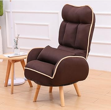 Amazon Brisk 怠惰なソファ授乳椅子乳房チェア妊婦チェア折りたたみチェアファッションカジュアルサンラウンジ 色 Brown ロッキングチェア オンライン通販
