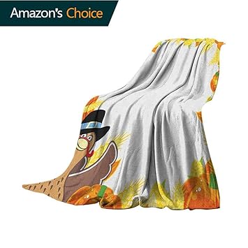 Amazoncom Kids Thanksgiving Blanket Storagefun Cartoon