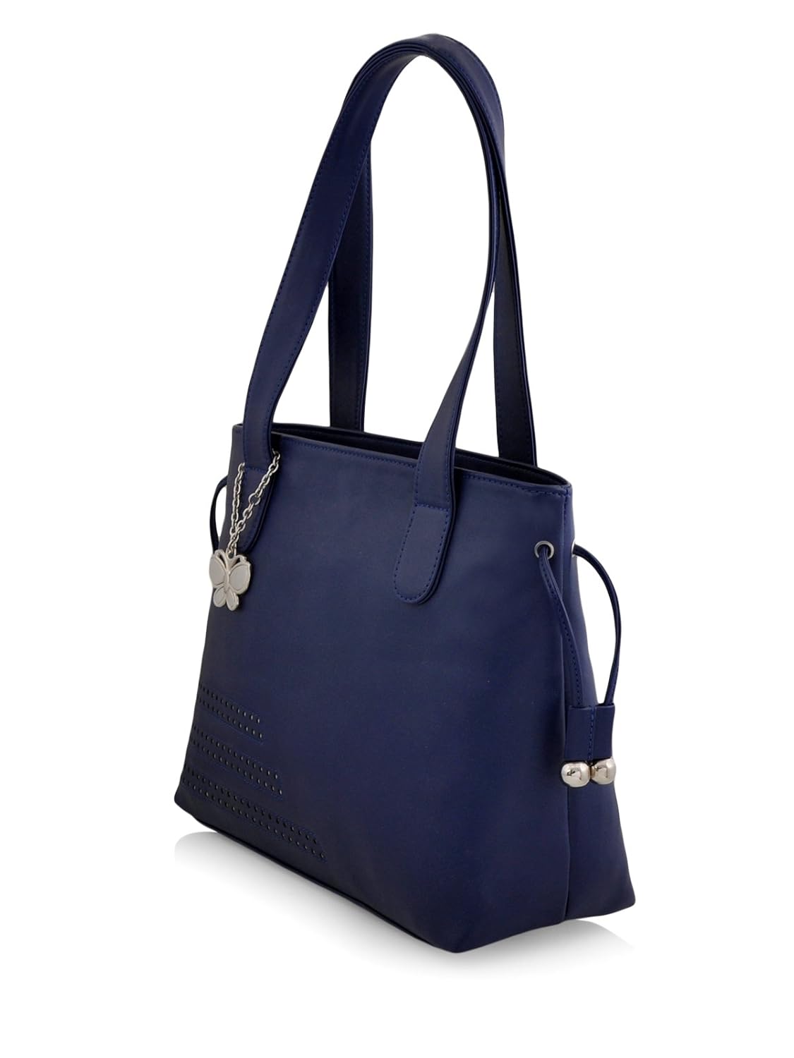 butterflies women's handbag (blue) (bns 0608bl)