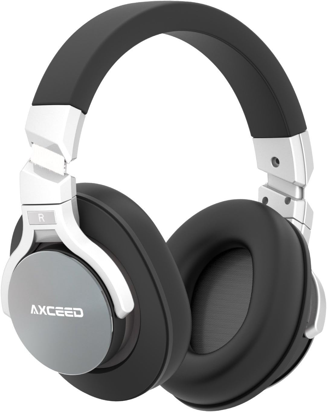 Axceed Wireless Headphones Active Noise Cancelling Bluetooth 4.1 Over-Ear Headset with Mic Studio HD Stereo Surround Sound Earphones 20H Playtime Lightweight Comfortable with Detachable Wire