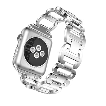 For Apple Watch Series 3/2/1 38mm Adjustable Stainless Steel Bracelet Smart Watch Band...
