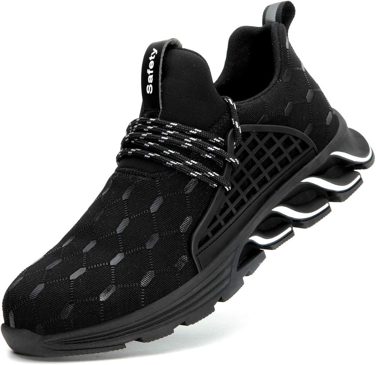SYLPHID Steel Toe Shoes Work Safety Shoes for Men and Women Breathable Industrial & Construction Sneakers Puncture Proof Footwear: Shoes