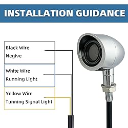 BOSYCY Motorcycle Turn Signals LED Front Lights 2