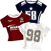 RoseSeek Girl's 3 Packs Graphic Tees Vacation Hibiscus Top Crewneck Short Sleeve Cute Summer T Shirt