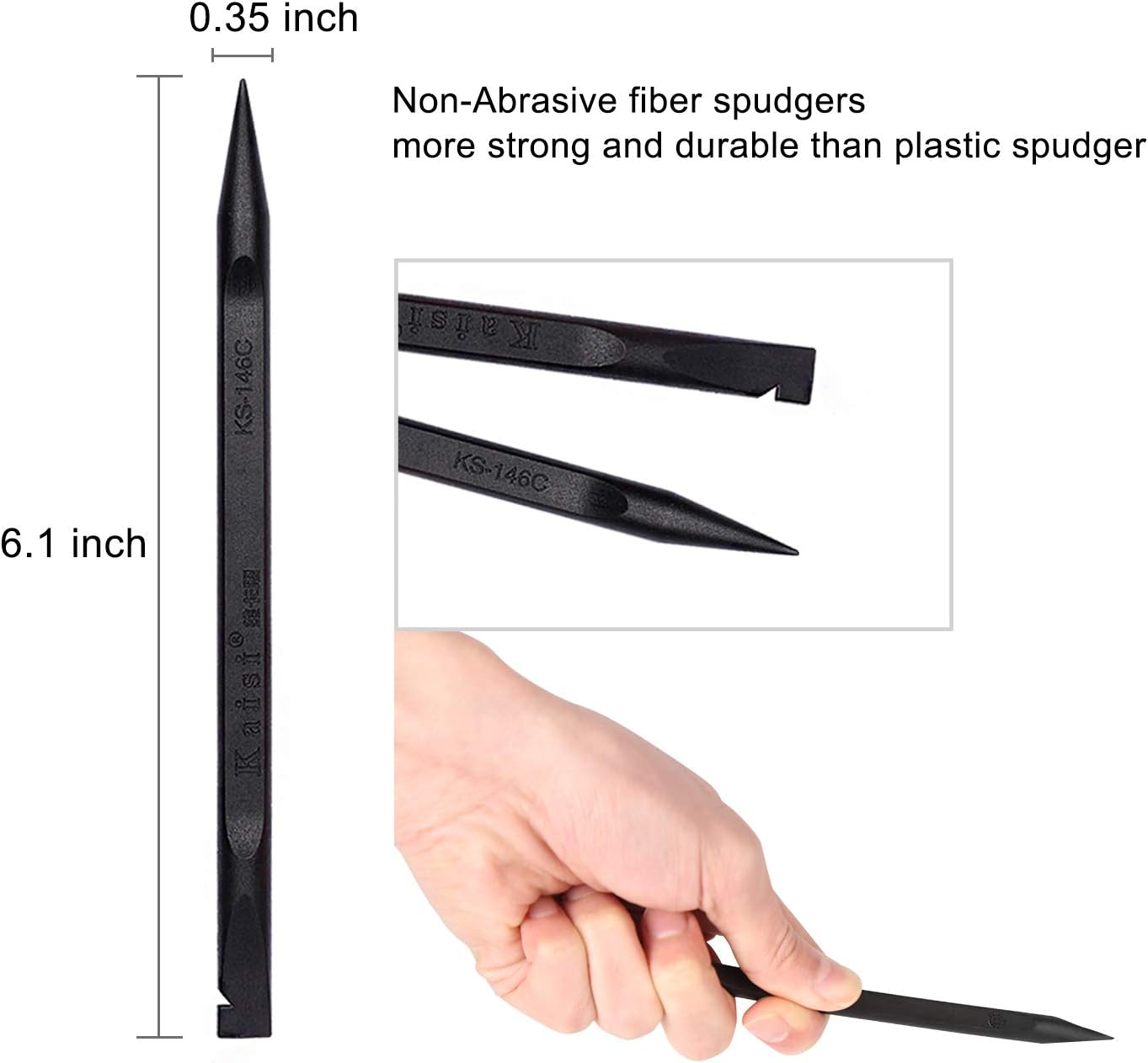 Kaisi 5pcs MacBook Repair Tool Kit Precision P5 Pentalobe Screwdriver, T5 Torx and PH000 Phillips Screwdriver with Ultra-Thin Steel and Nylon Spudgers for MacBook Pro & MacBook Air with Retina Display: Electronics