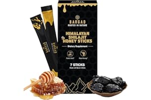 BARGAD Pure Himalayan Shilajit Sticks with Organic Honey & Saffron (7 Count) | Easy Single Use Shilajit Sticks | Boosts Energy & Immunity with 85+ Trace Minerals, 75%+ Fulvic Acid