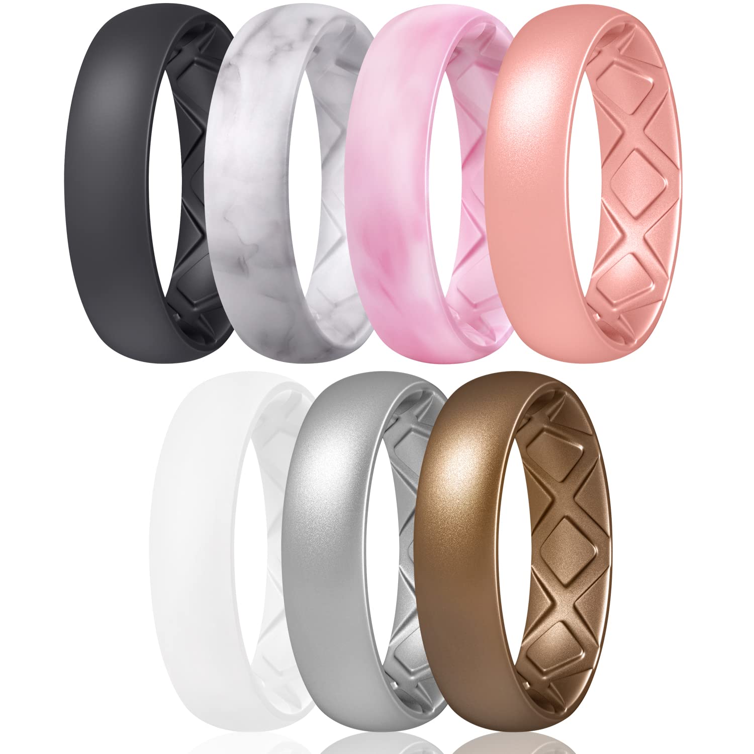 Egnaro Women's Rings Enhancers, 6mm Wide, 2mm