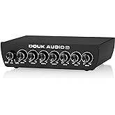 Douk Audio 7 Band Equalizer Balanced EQ Audio Preamp with XLR RCA Input and Output for Home Stereo, Amplifier, Computer Speaker (T7)