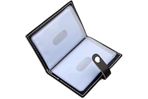 Karlling Credit Card Holder Wallet – Soft PU Leather Business Card Case Organizer with 20 Card Sleeves, Slim & Portable Desig