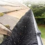 Hedgehog Gutter Brush Guard 100mm Black 4m Leaf Debris Blockage Prevention 24m view 8