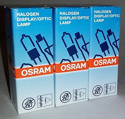 3 Pack: Osram Sylvania FHE / ESB 64250 HLX 6V 20W G4 Bipin Halogen Light Bulb