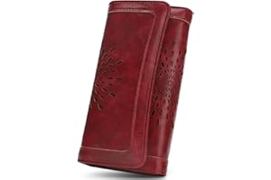 APHISON Womens Wallet RFID Blocking PU Leather Clutch Long Wallet for Women Card Holder Ladies Phone Purse