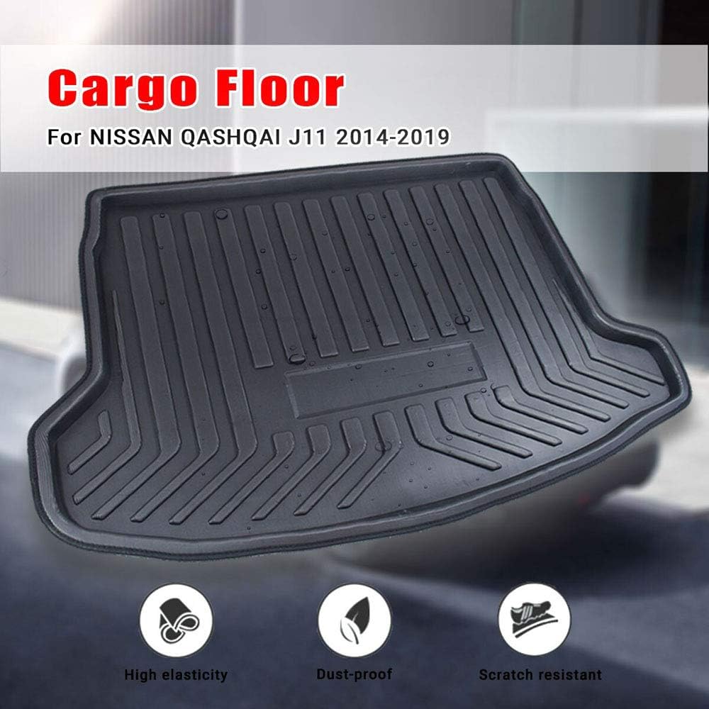 Raraso Tray Boot Liner Cargo Rear Trunk Cargo Mat Floor Carpet Mud Kick For Nissan Qashqai Dualis J11 2014 2015 2016 2017 2018 2019