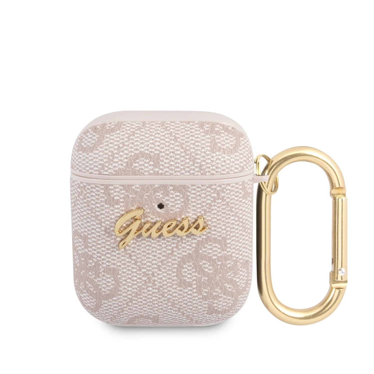 Guess GUA24GSMP Case for AirPods Pink 4G Script Metal Collection