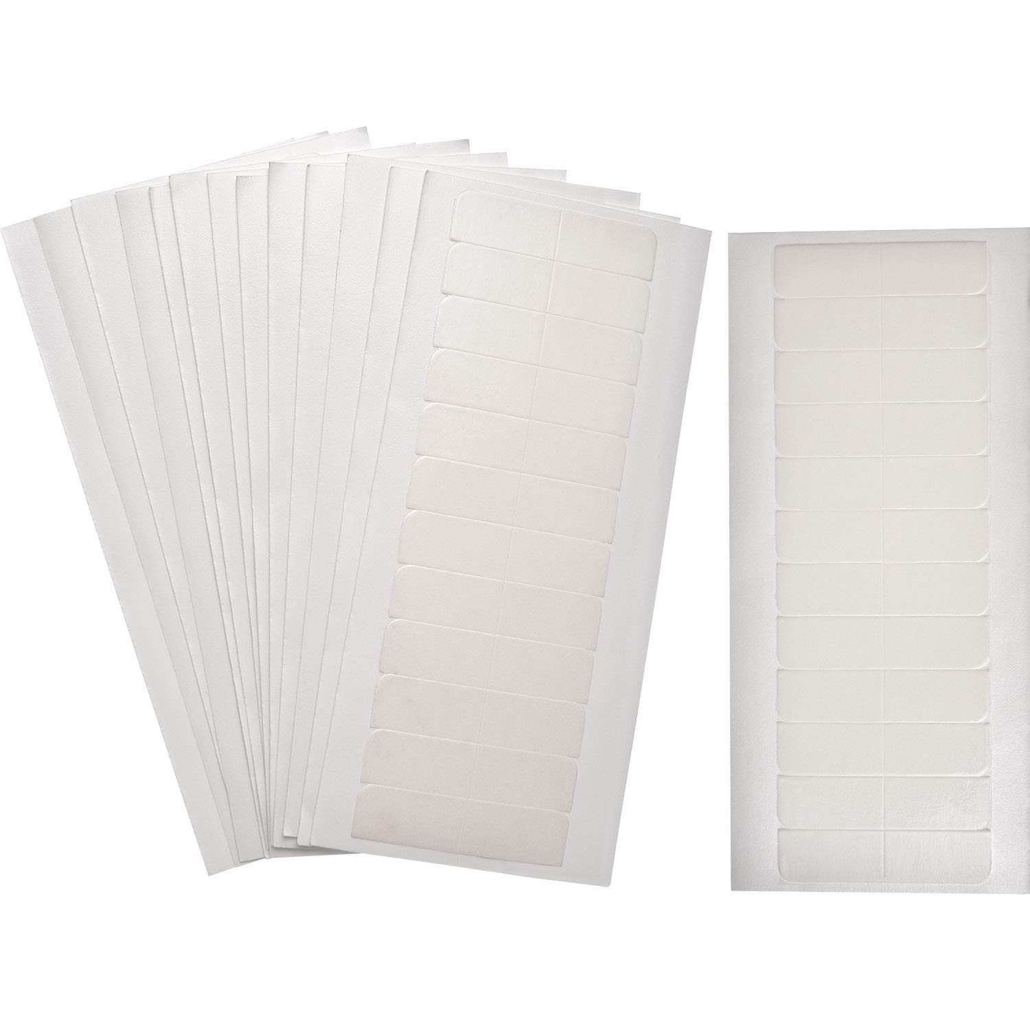 180 Pieces Hair Extension Tape Tabs Double Sided Extension Tapes for Replacement, 4 x 0.8 cm (White)