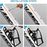 Ainiv Bike Water Bottle Cage 2Pcs Plastic PC Bottle Holder Black Red view 6