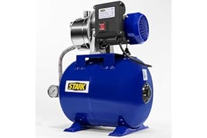 XtremepowerUS 1.0HP Shallow Well Pump Tank Booster System Pressurized Farm Irrigation Garden Water Pump 925GPH