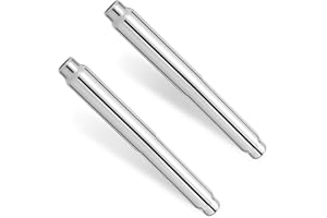 2pcs Toilet Paper Holder Roller, Stainless Steel Adjustable Toilet Tissue Roll Spring Rod Replacement Spindle Universal Fit f