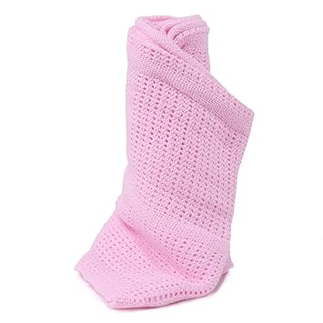pink cellular blanket