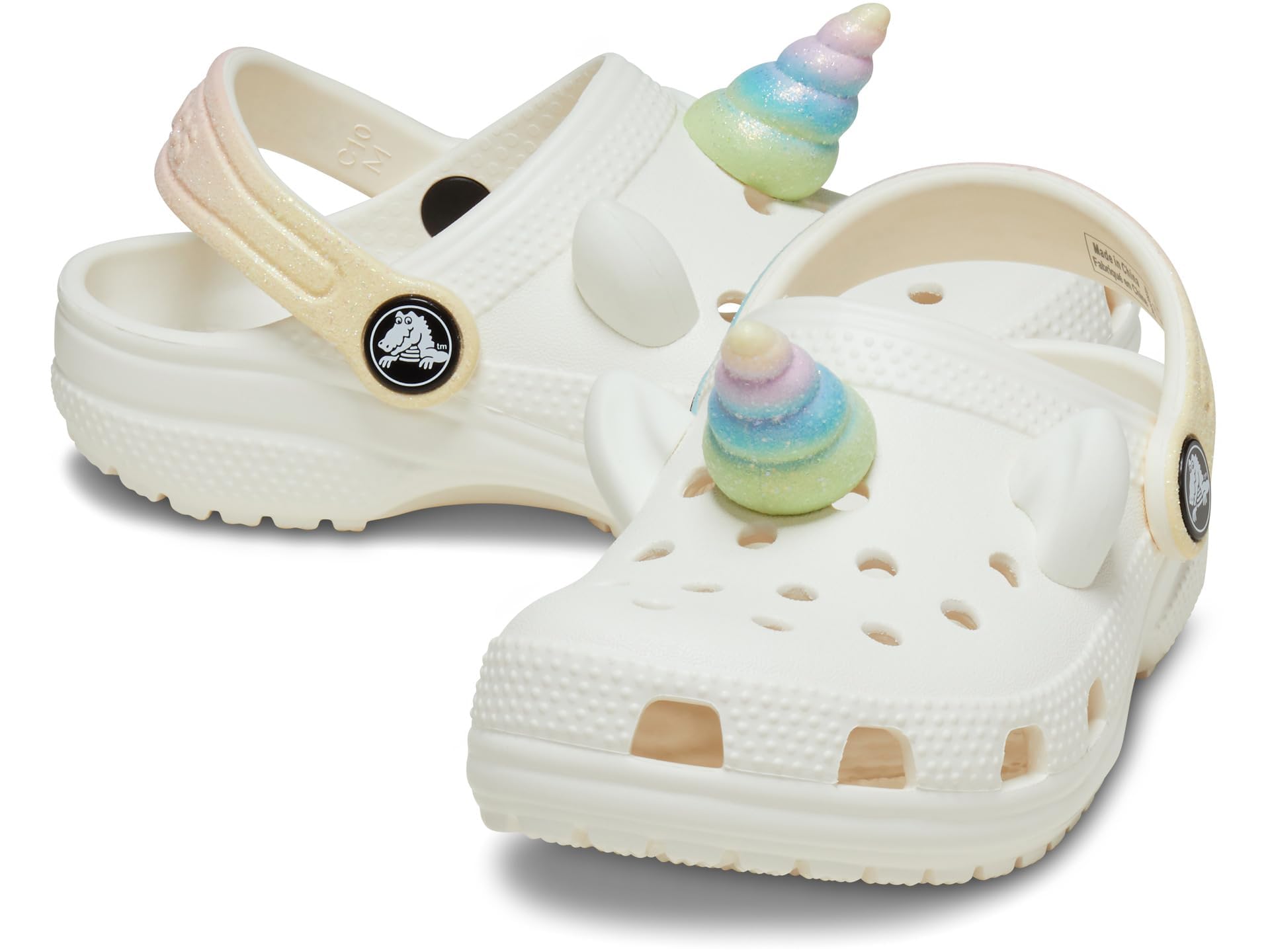 Crocs Classic I AM Clogs (Toddler) Chalk/Unicorn 4 Toddler M Image