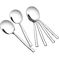 Joyeen 6 Piece Serving Spoons, Stainless Steel Large Serving Spoon