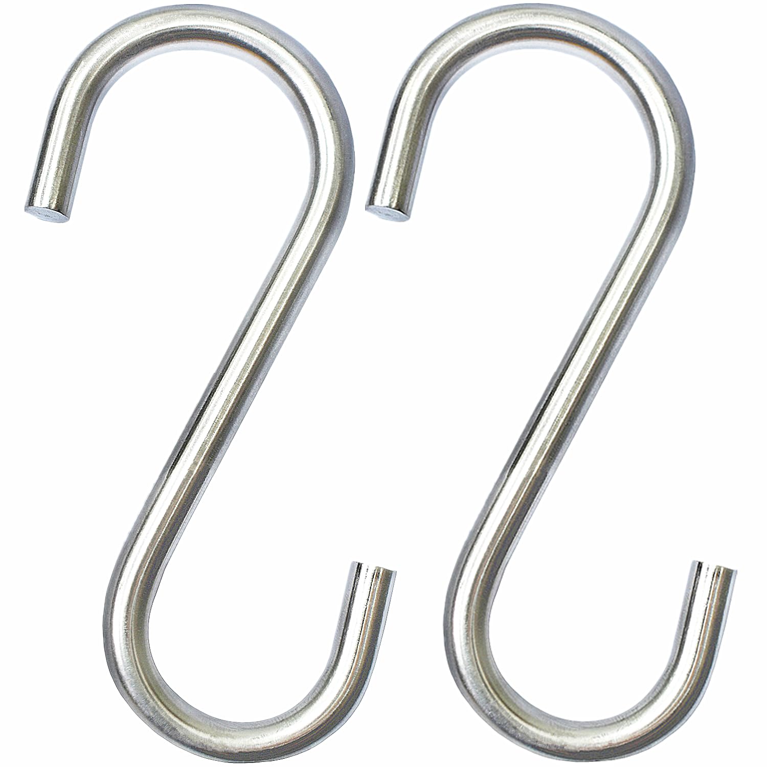 Photo 1 of GOTOONE Heavy Duty S Hooks Hanging Metal Hook Large 304 Stainless Steel Diameter 5/16 in Rust Proof for Swing Hammock Garden Outdoor Tools