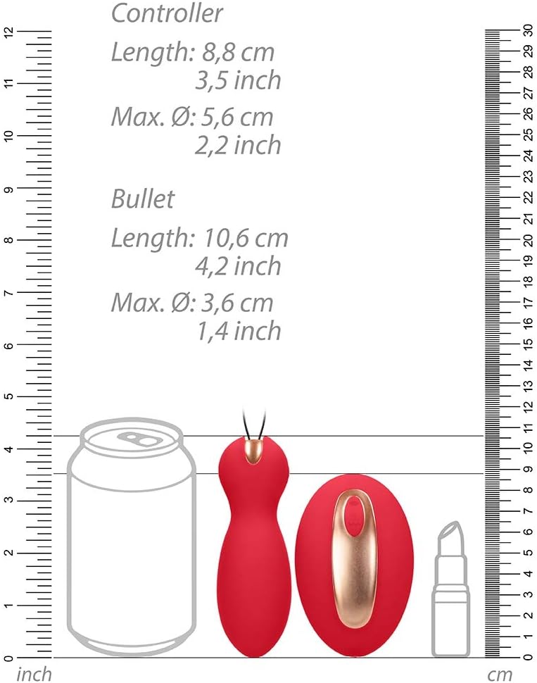 Shots Dual Vibrating Toy, Purity, Red - Image 5