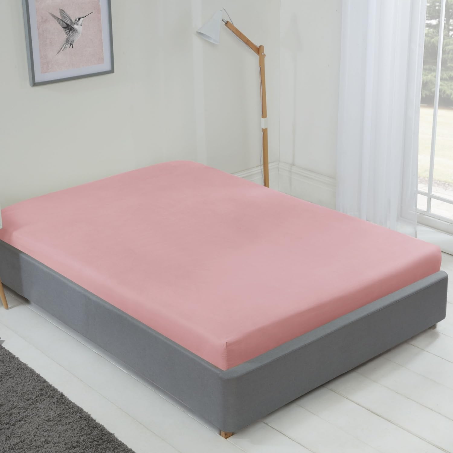 Emma Barclay Lyla Fitted Sheet in Blush Pink - Single