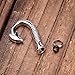 B&Y Fish Hook Cremation Ashes Urn Necklace Keepsake Memorial Pendant Stainless Steel Cremation Jewelry