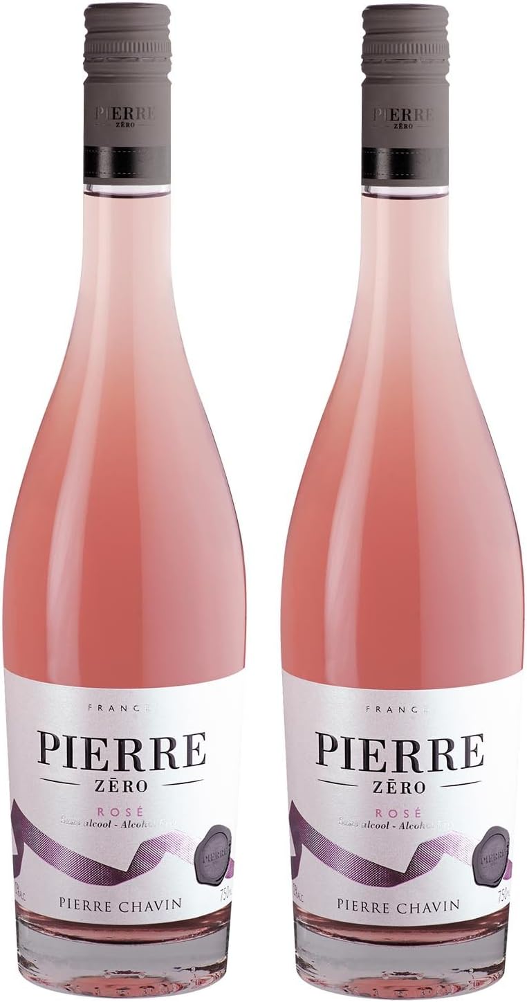 Pierre Chavin Zero Rose Non-Alcoholic Rose Wine 750ml (2 Bottles)