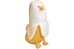 OurHonor Banana Duck Plush, 19.7" Duck Banana Stuffed Animal, Cute Soft Banana Plushie Hugging Pillow Doll Toy Gift for Boys Chrismas Decor