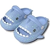 Kids Shark Slides Glow in The Dark, Non-Slip Novelty Open Toe Sandals, Cloud Shark Slides, Kids Bathroom Slippers Luminous Comfy Cushioned Thick Sole Sandals Indoor Outdoor