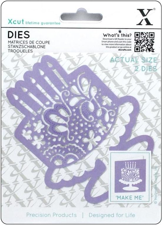 Xcut Dies, Floral Cake, 2 Pieces Carbon Steel, Art & Craft, Cutting Tool, for Beautiful Decoration Card Making, Gift Tag