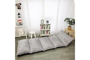 ICOPUCA Floor Lounger Pillow casing for boy Girl, Soft Minky Plush, Cover/Sleeve/Casing ONLY! Perfect Reading and Watching TV Cushion - Excellent for Sleepovers, King Size;