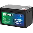 A AOKLY 12V 12Ah Battery Deep Cycle LiFePO4 Battery Replacement, for Kids Ride on Toys, Camping