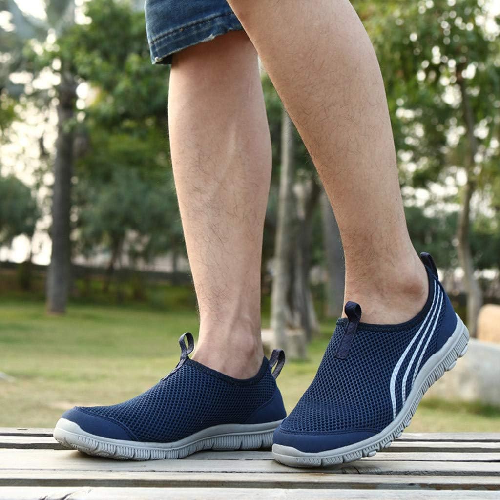 SHIJUNWE Fashion Sneakers Men，Mesh 