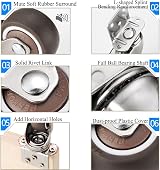 Resszo Heavy Duty Castor Wheels 55 mm with Brake Set of 4 600 LBS Load view 6