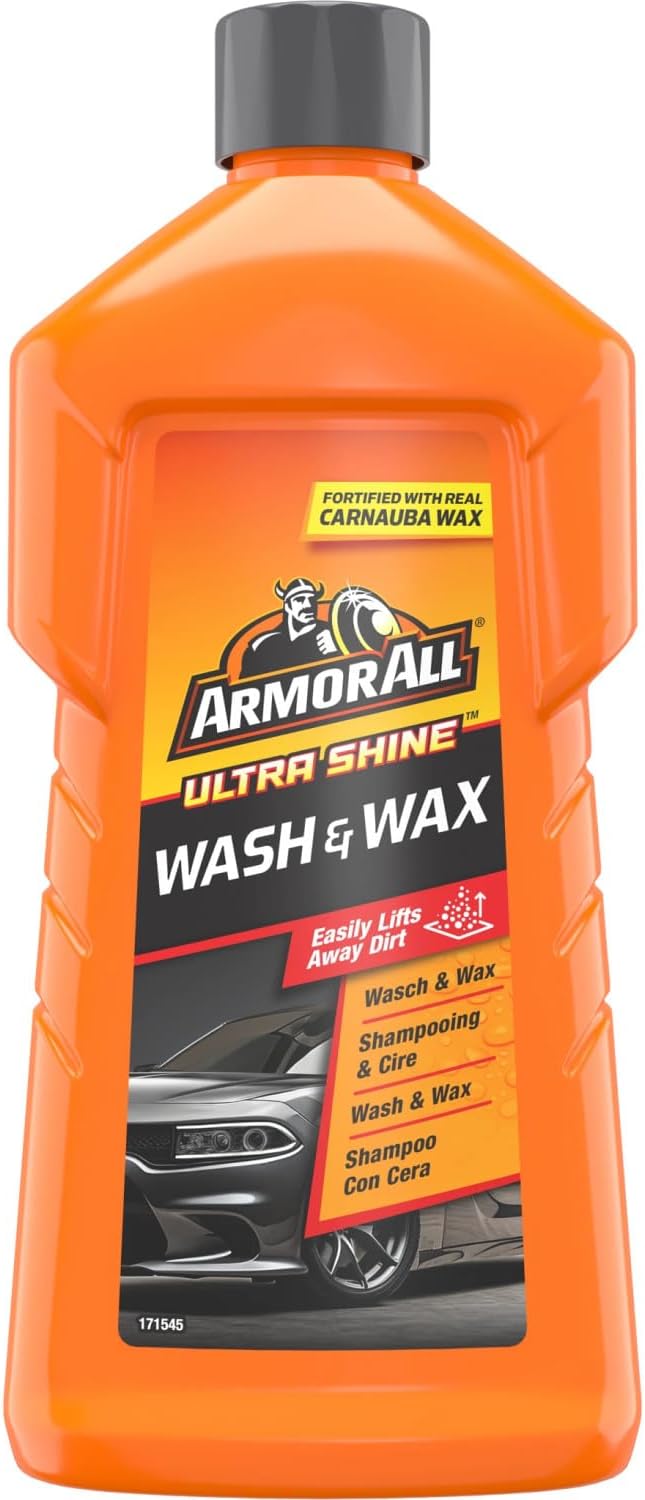 Armor All Wash and Wax 500ml Car Shampoo & Polish Dual Action Formula